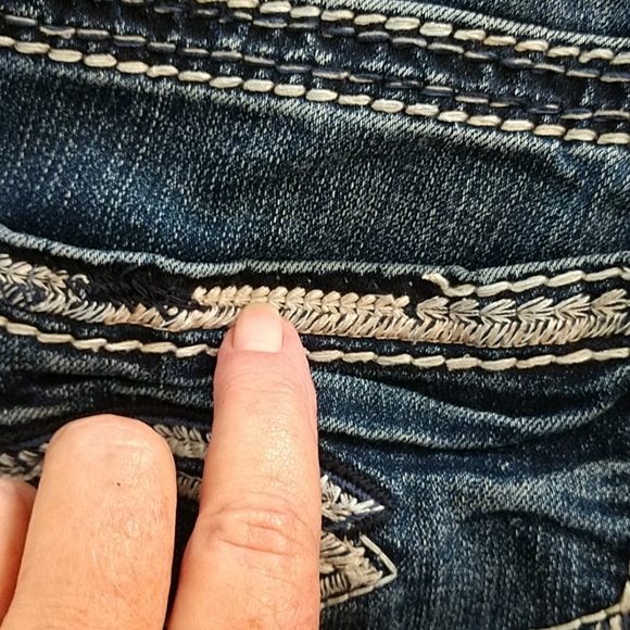 Silver Suki High Rise Boot Cut Jeans Sz25 - Picture 5 of 9